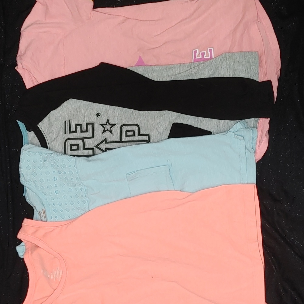 Lot of 4 Girls shirts size 7 & 12